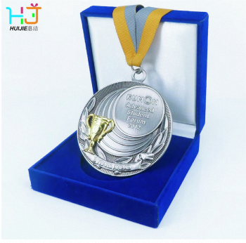 Two - color medal with box